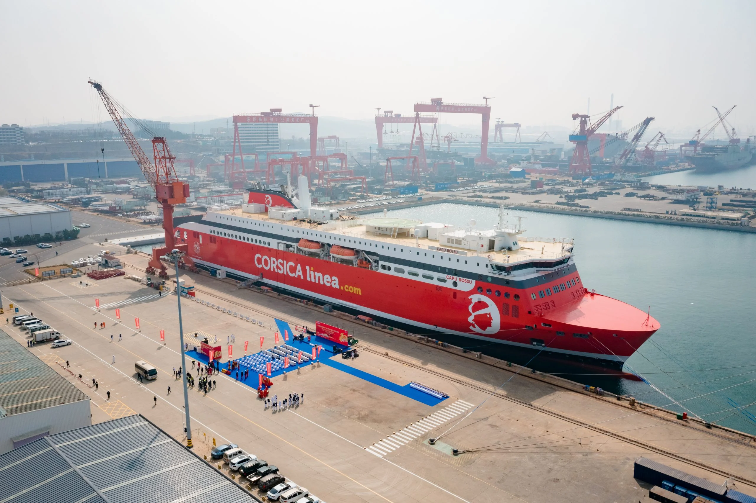 1. Capu Rossu in the shipyard China Merchants Industry in Weihai, China